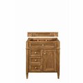 James Martin Vanities Brittany 30in Single Vanity Cabinet, Saddle Brown 650-V30-SBR